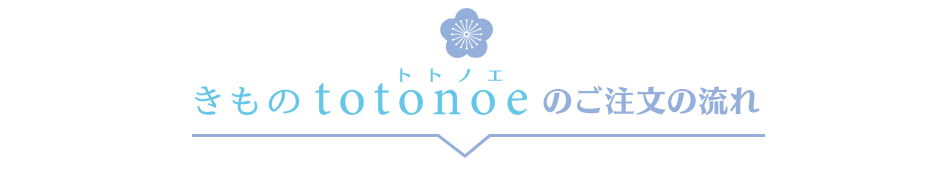 きものtotonoe 着物クリーニング・振袖館のご注文の流れ