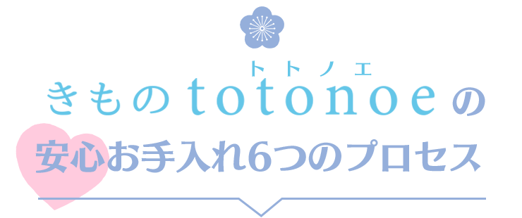 きものtotonoe 着物クリーニング・振袖館 安心!お手入れ5つのプロセス